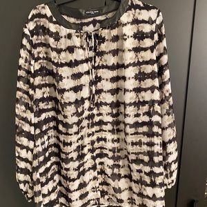 Black and white blouses